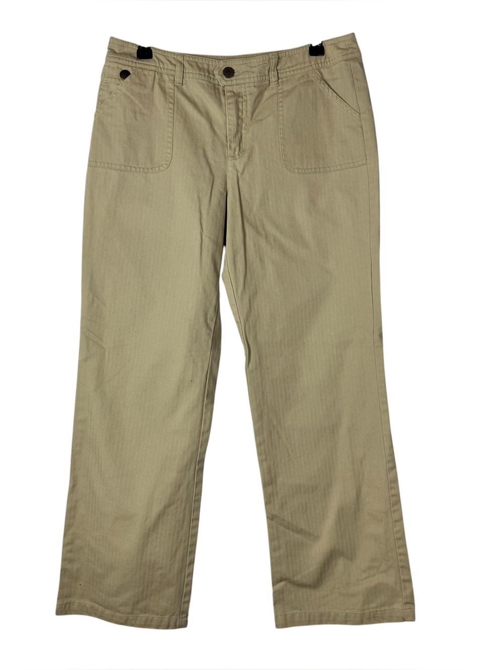 Christopher & Banks Petite Khaki Y2K Bootcut Pants 4P - Picture 1 of 5